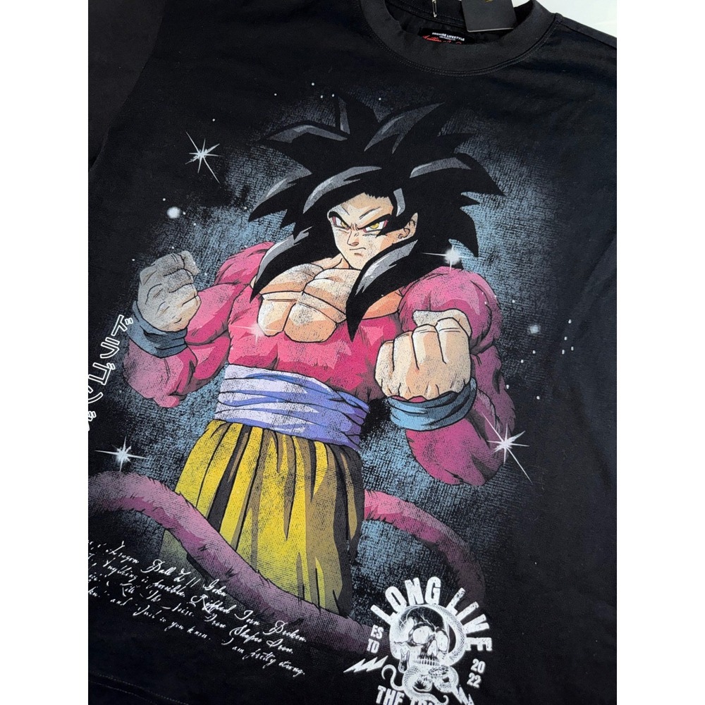 Dechire Lifestyle Dragon Ball GT Goku Super Saiyan 4 Black Graphic TShirt Mens M